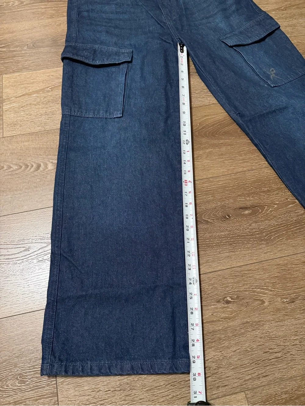 Marc Ecko Cut & Sew Indigo Cargo Denim Pants